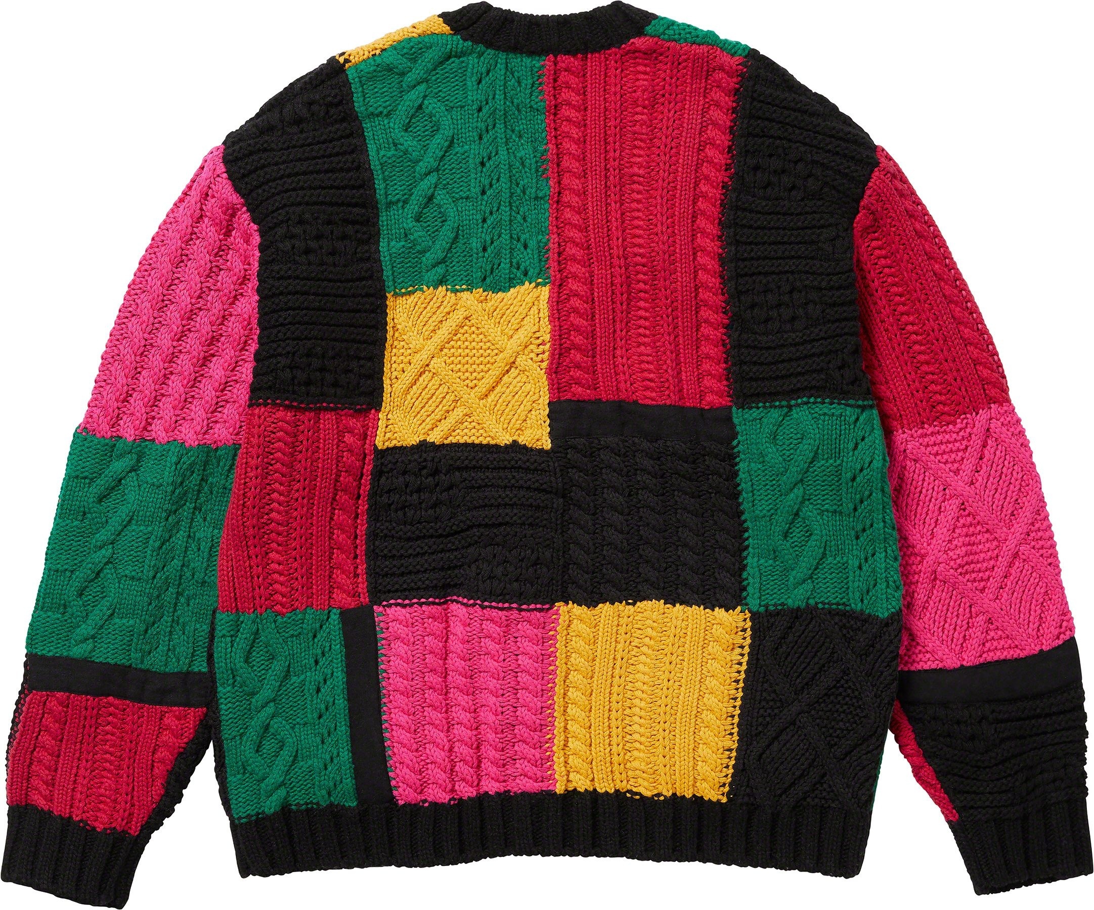 Patchwork Cable Knit Cardigan view 13